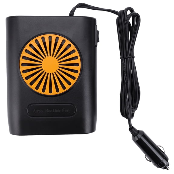 Zcargel Car Heater Fan 12V 200W ABS Fast Defrost Energy Efficient Winter Driving Orange Black