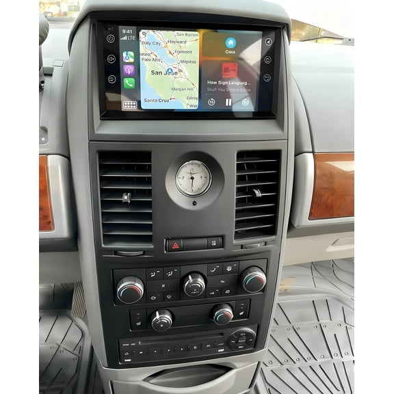Zcargel Car Navigation Player 7" Android 15 Dual Bluetooth Streaming for Chrysler Town & Country 2008-2010 2G+32G Car Radio Backup Camera Mic
