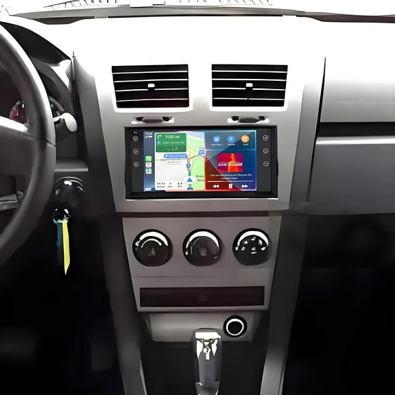 Zcargel Car Navigation Player 7" Android 15 HD Video Playback for Dodge Avenger 2008-2010 2G+32G Car Radio Backup Camera Mic