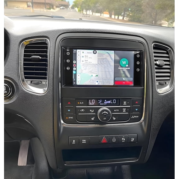 Zcargel Car Navigation Player 7" Android 15 Trailer Hitch Guidance for Dodge Durango 2011-2013 2G+32G Car Radio Backup Camera Mic