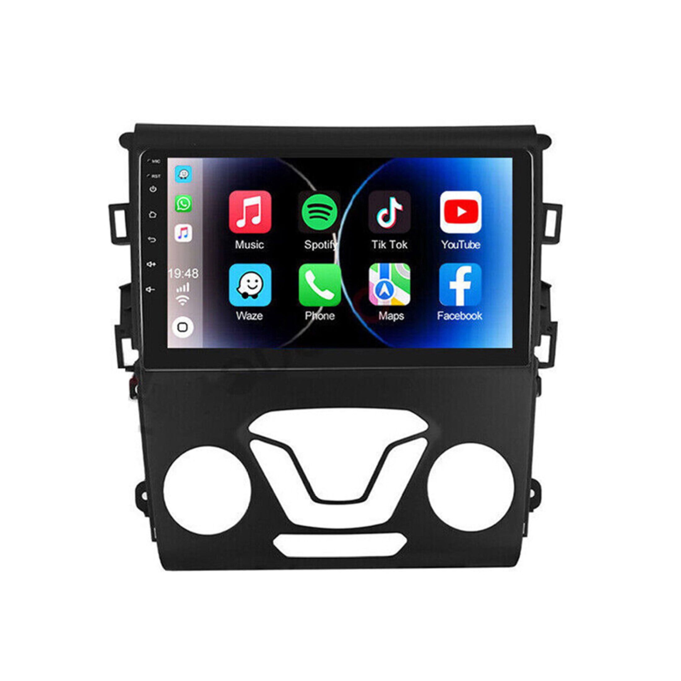 Zcargel Car Stereo Radio for Ford Fusion Mondeo 2013-2019 Apple CarPlay Android 12 Touch Screen Car Radio Receivers with Bluetooth Android Auto WiFi