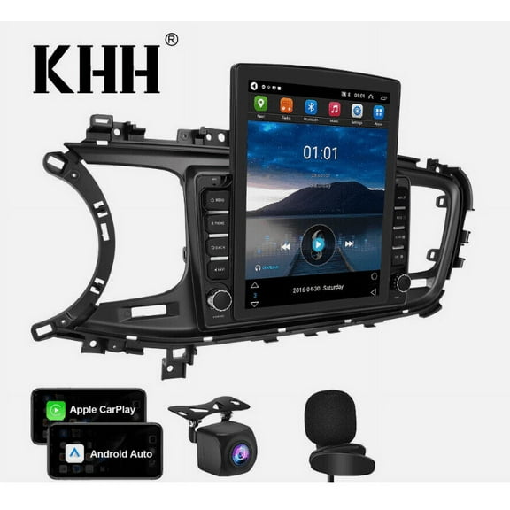 Zcargel Car Stereo Radio Android 13 Car Navigation, for Kia Optima K5 2011-2015 9.7" HD Touch Screen Bluetooth Wireless Apple CarPlay+Android auto, Support Mirror Link, 2+32G