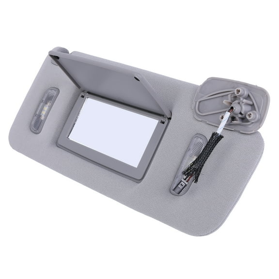 Zcargel Car Visor Sunshade with Lighted Makeup Mirror, Front Right Passenger Side, Interior Sun Visor Shield, OE 23459643 23459646 84247140, for GMC Sierra 1500 2500 3500 2015-2019, for Chevrolet