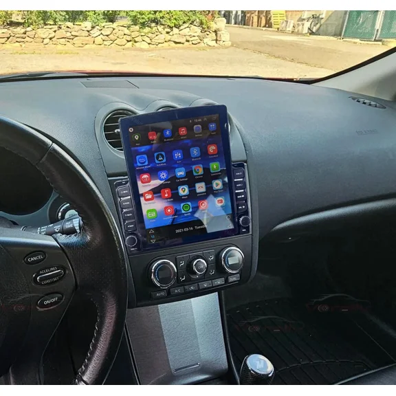 Zcargel Double Din Car Stereo 9.7in Android 13, Hardwired Head Unit Car In-Dash with Wireless CarPlay & Android Auto, Bluetooth WiFi SWC Mirror Link, Backup Camera, 2+32GB for NISSAN Altima 2005–2012