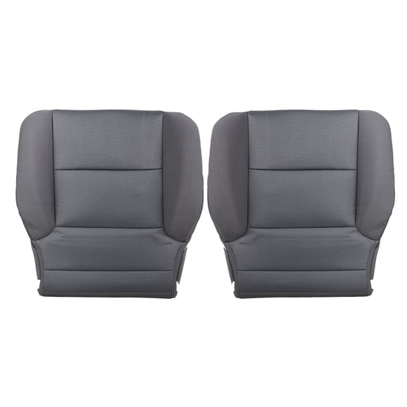 Zcargel Driver and Passenger Side Bottom Seat Covers Cloth Replacement Compatible with Chevrolet Silverado LT 2014-2019 Heated/Non-Heated Seats, Power/Manual, Gray