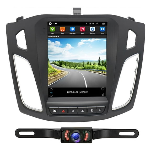 Zcargel for Ford Focus 2012-2018 9.7in Android 13 Car Stereo GPS Navigation, Built-in Wireless CarPlay & Android Auto, 2+32G, HD Touchscreen, DSP, Steering Wheel Control, Rear Camera