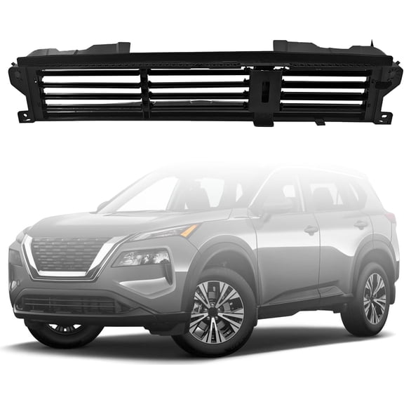 Zcargel Front Active Grille Radiator Shutter Assembly, Compatible with Nissan Rogue 2021-2023, Replace OE 214216RR0A, Lower Front Air Intake Shutter with Motor, for Flow Control System