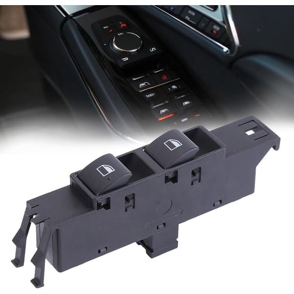 Zcargel Front Left Power Window Control Switch Driver Side for BMW 3 Series E46 M3 Coupe 325Ci 330Ci 323Ci Convertible 1999-2006, Replaces 61316902175 61318381509, Black Power Window Button