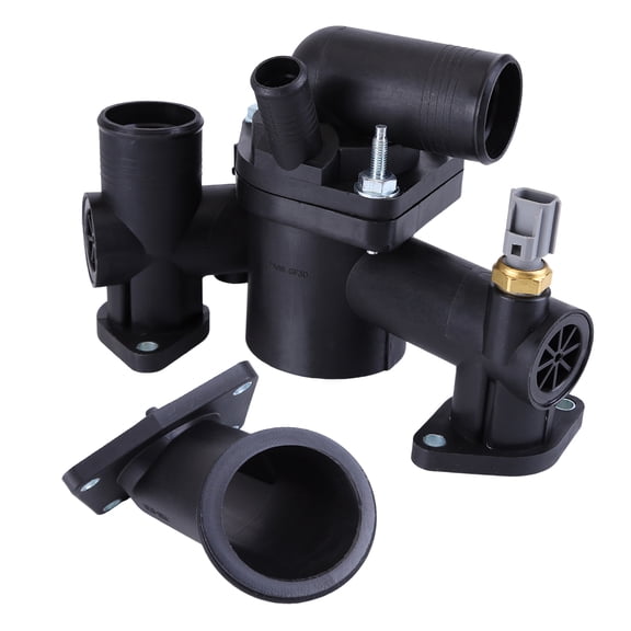 Zcargel Thermostat Housing With Thermostat 4.2L Stable Performance for Jaguar S-Type 2003-2005 Replace AJ89485