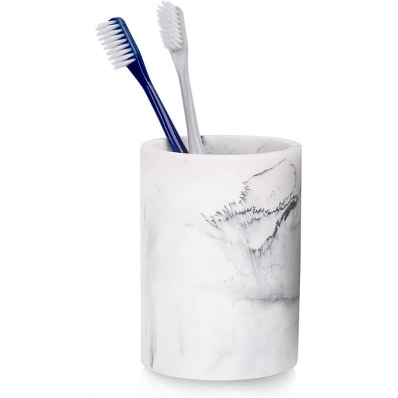Zccz White Marble Toothbrush Holders