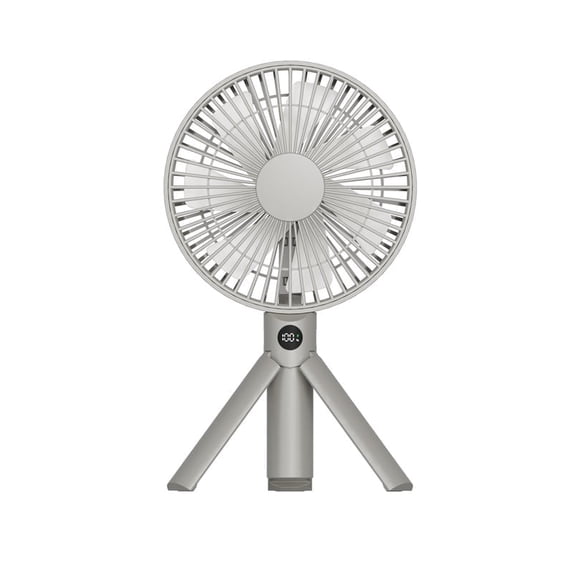 Zcvtbye Camping Fan with LED Display, 4-Speed Handheld & Desk Fan, 3000mAh Rechargeable Portable Fan, Foldable Small Fan for Outdoor Travel Office Desk