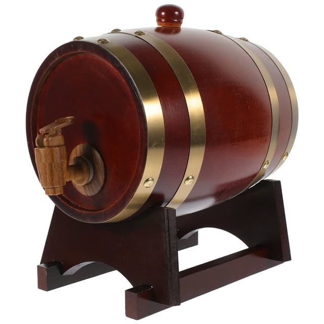 Zcyifa 1 set of Wooden Barrel Wood Red Wine Barrel Bar Wood Beer Aging