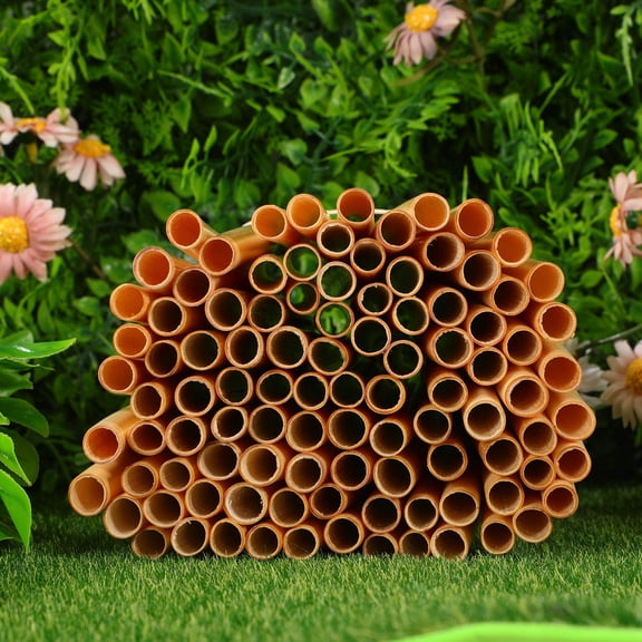Zcyifa 100pcs Natural Mason Bee Tubes 15cm Refill
