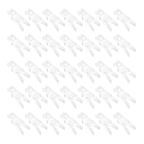 KAKOWELY Plastic Photo Clip String Light Clamp Transparent 100Set 1.4x0.4in