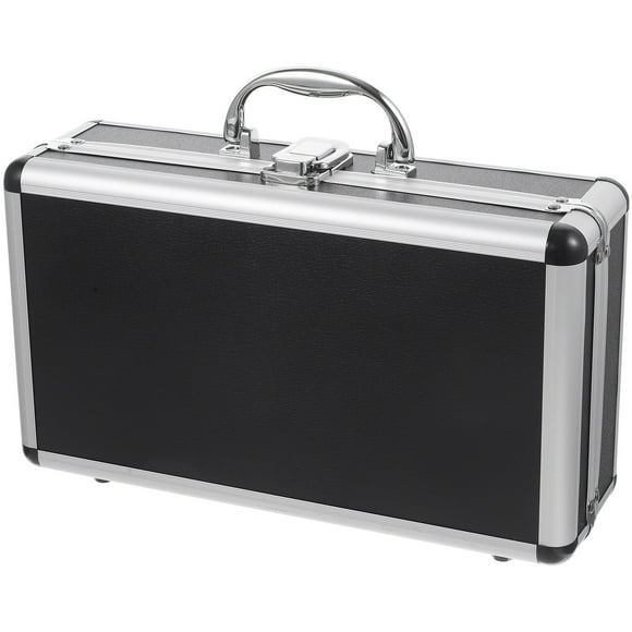 12" Aluminum Lock Briefcase w/ Foam - Portable Tool/Laptop Case for Men