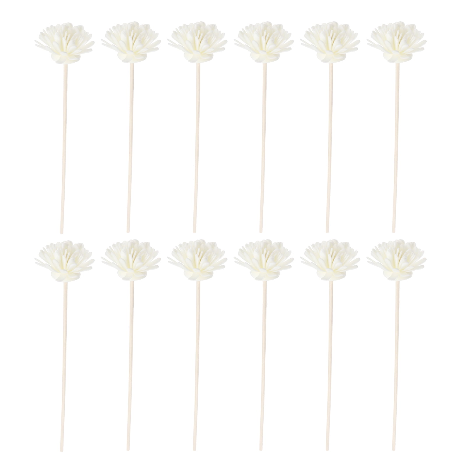 Zcyifa 12 Wood Rattan Diffuser Sticks White