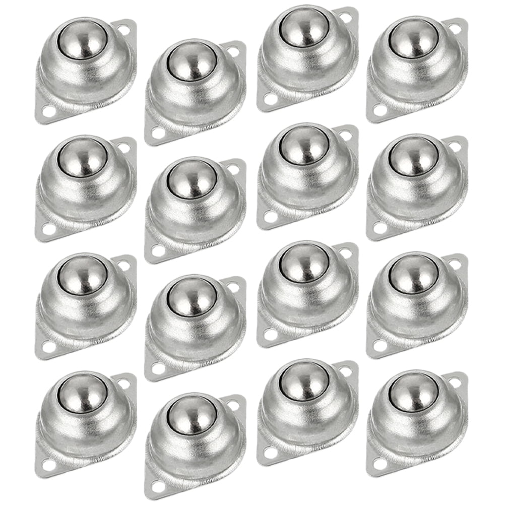 VILLCASE 20pcs Roller Ball Transfer Bearings Screw Ounted Steel Round - View #7