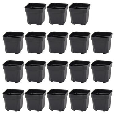 Zcyifa 18pcs 3" Plastic Planting Pots for Succulents & Flowers - Square Planter