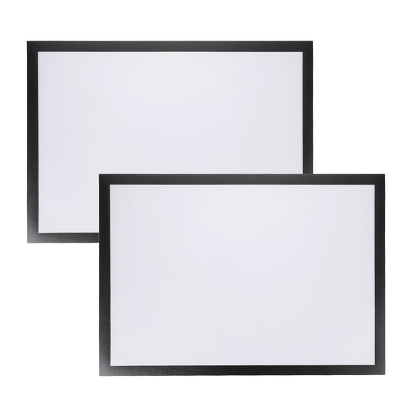 Zcyifa 2 Magnetic A3 Size White Photo Frames for Fridge/Office - Black