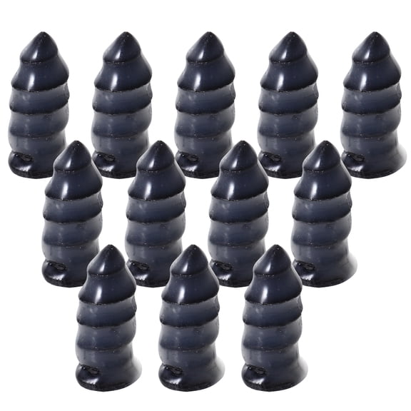 Zcyifa 20 Pcs Car Tires Studs Motorcycle Vacuum Glue Nails Vacuum Tire Repair Nails (Black)