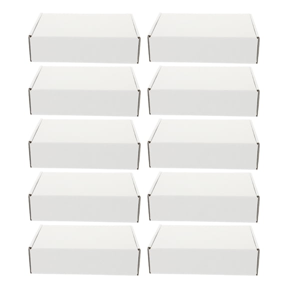 Zcyifa 20 White Corrugated Shipping Boxes for Business Mailing