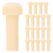 Zcyifa 20Pcs Wooden Axle Pegs Mini Wooden Pegs Blank Wood Axle Peg Crafts Unfinished Wood Pegs DIY Supplies