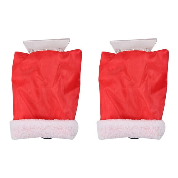 KAKOWELY Glove Type Snow Removal Shovels Red 2Pack Anti Freeze Abs