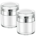 Zcyifa 2x 15g Airless Pump Vacuum Jars for Lip Balms & Eyeshadow