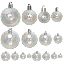 Zcyifa 36 Pcs Iridescent Christmas Balls for Tree Decor (Mixed Style)