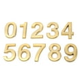Zcyifa 3D Digital Golden House Numbers for Mailboxes, Windows, Cars