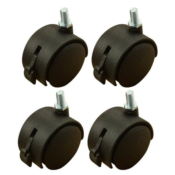 Zcyifa 4 Pcs 1.5 Inch Floor Protecting Office Caster Wheels Furniture Castors