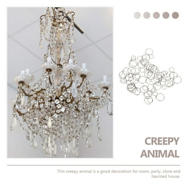 Zcyifa 40pcs Chandelier Connection Ring Crystal Chandelier Split Rings Connectors