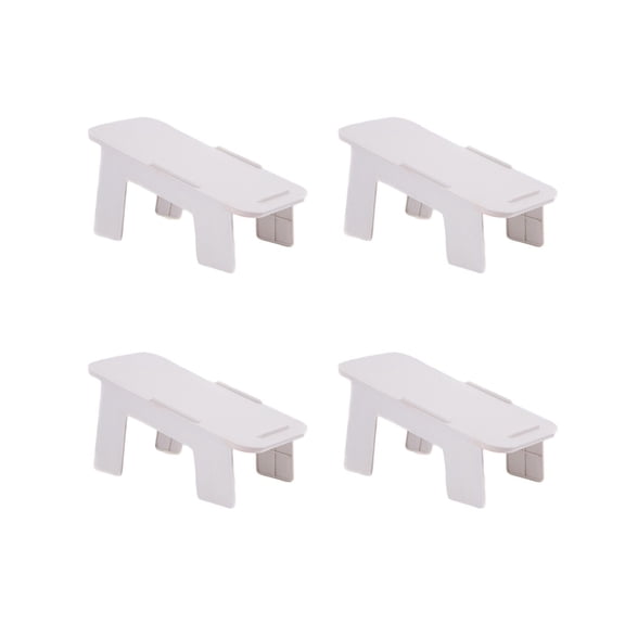 Zcyifa 4pcs Shoe Slots Organizer Stackable Shoe Stacker Double Deck Shoe Rack