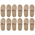 thumbnail image 1 of FRCOLOR 6 Pairs Disposable Travel Slippers Portable Indoor Non Slip Footwear, 1 of 10