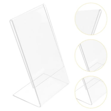 Zcyifa Acrylic Frame 2Pcs Acrylic Desktop Picture Frames Transparent Photo Frame Display Racks