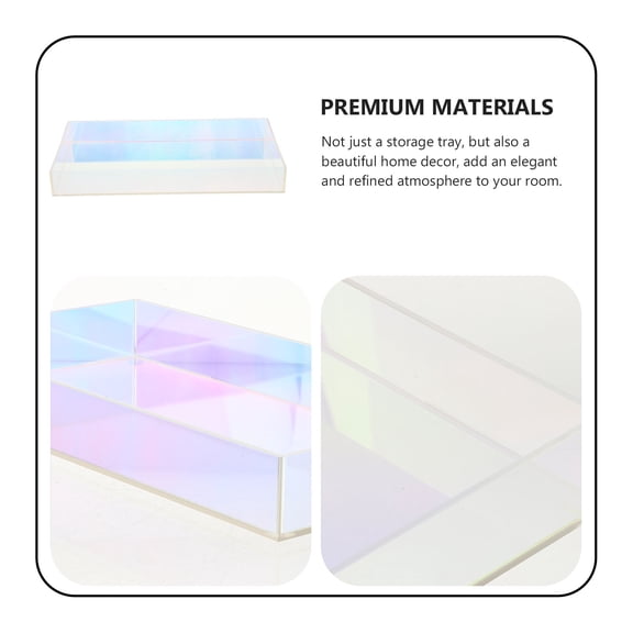 Zcyifa Acrylic Tray Acrylic Tray for Organizing Clear Serving Tray Decorative Storage Tray for Home