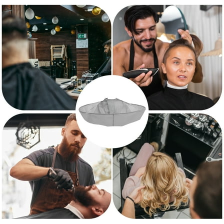 Zcyifa Adult Haircut Gown 1pc Hair Cutting Umbrella Cape Haircut Gown Hairdresser Apron Cloak Cloth