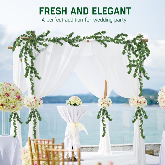 Zcyifa Artificial Vine Simulation Rattan with 55pcs Artificial Small Monstera Leaves Fake Vine Leaf Garland Wall Hanging Decoration Home Decor for Wedding Home Party