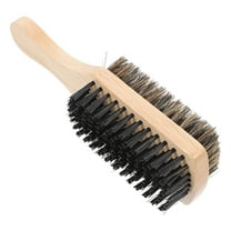 FRCOLOR Yellow Beard Brush with Bristles and Nylon for Men to Exfoliate Skin and Reduce Itch 1 Piece