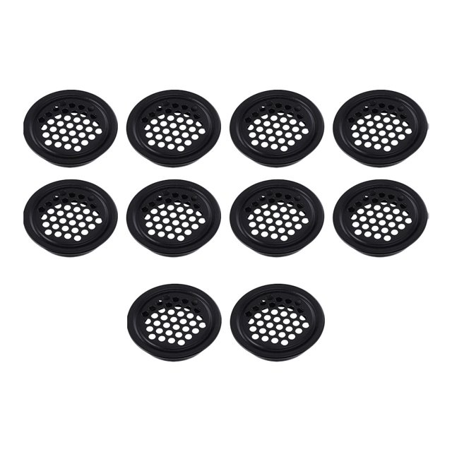 Zcyifa Black Soffit Vent with Round Mesh 10 Pack