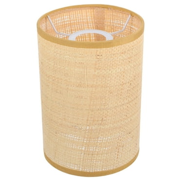 Zcyifa Chandelier Rattan Woven Lampshade E27/E14 Clip On Pendant