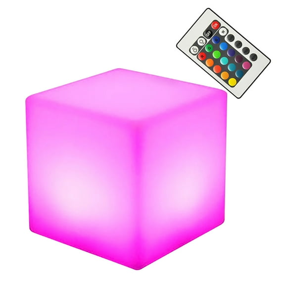 Zcyifa Cube Light Outdoor Creative LED Cube Light Color Changing Outdoor Lamp Shatter-resistant Light (15cm Dry Battery 3 Lights)