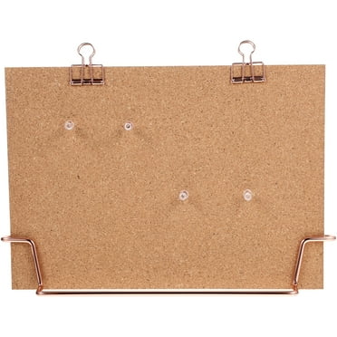 Zcyifa Desktop Cork Board with Metal Stand for Office/Home Decor