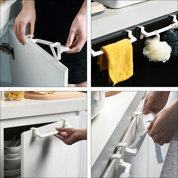 Zcyifa Door Clip-On Bracket 3pcs Premium Door Clip-on Brackets Door Clip-on Racks Clip-on Brackets