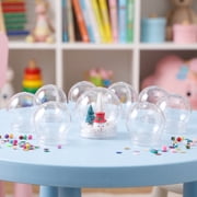Zcyifa FOMIYES DIY Clear Plastic Water Globe Snow Globe 10pcs 4inch