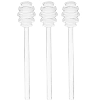 Zcyifa Glass Honey Syrup Dipper Spoon for Honey Jar