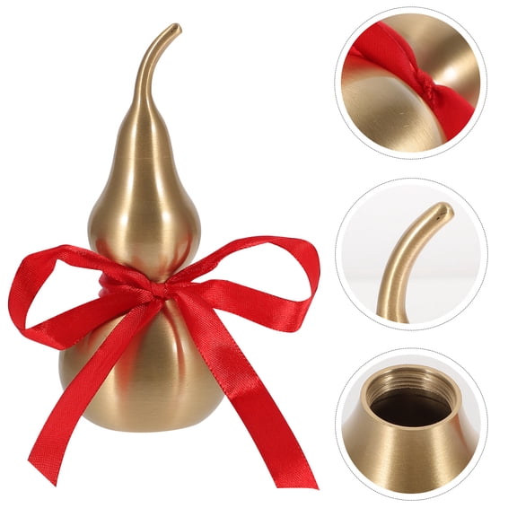 Zcyifa Gourd Brass Gourd Model Household Furnishing Car Adornment Gourd Statue Adornment