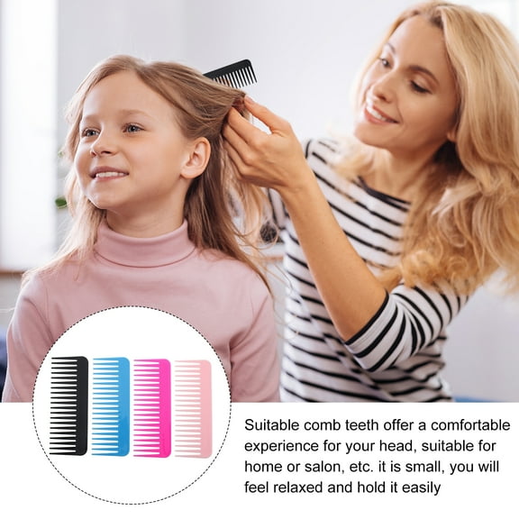 Zcyifa Hair Cutting Comb 4pcs Random Plastic Comb Barber Shop Hair Styling Comb Hairdressing Comb