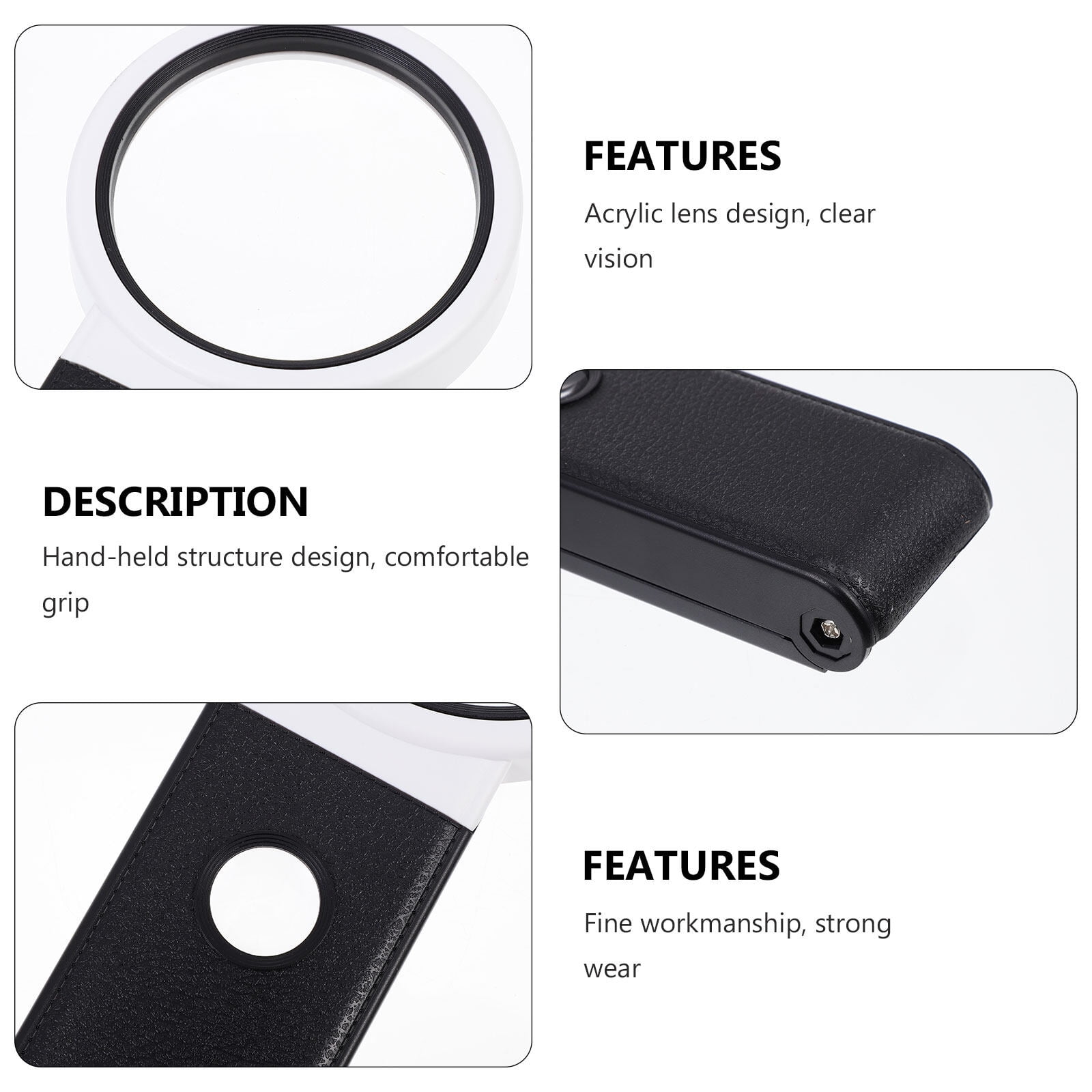 Zcyifa Handheld Magnifying Glass 1 Set Children Magnifying Glass Kids