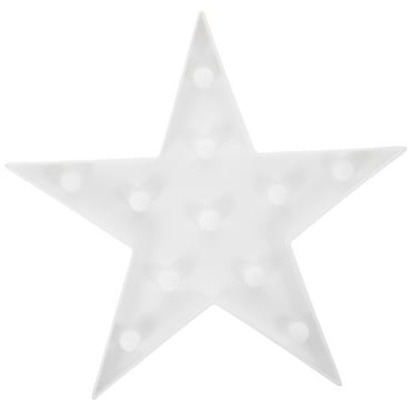 Zcyifa LED Star Shaped Night Light Marquee Sign Wall/Table Lamp